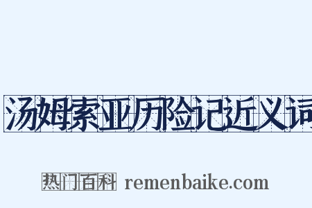 汤姆索亚历险记近义词是什么意思的图片